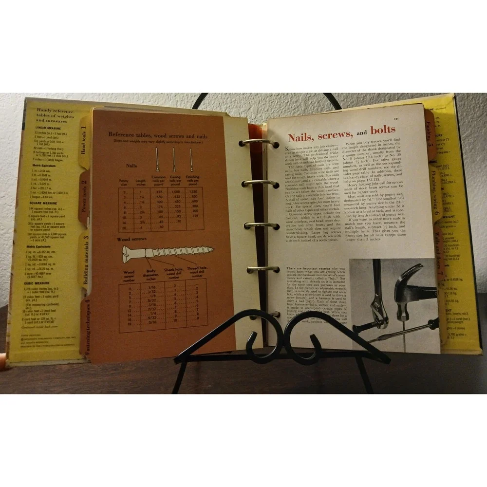 Vintage Better Homes and Gardens - Handyman's Book 5 Ring Binder 1957 5th Ed #13